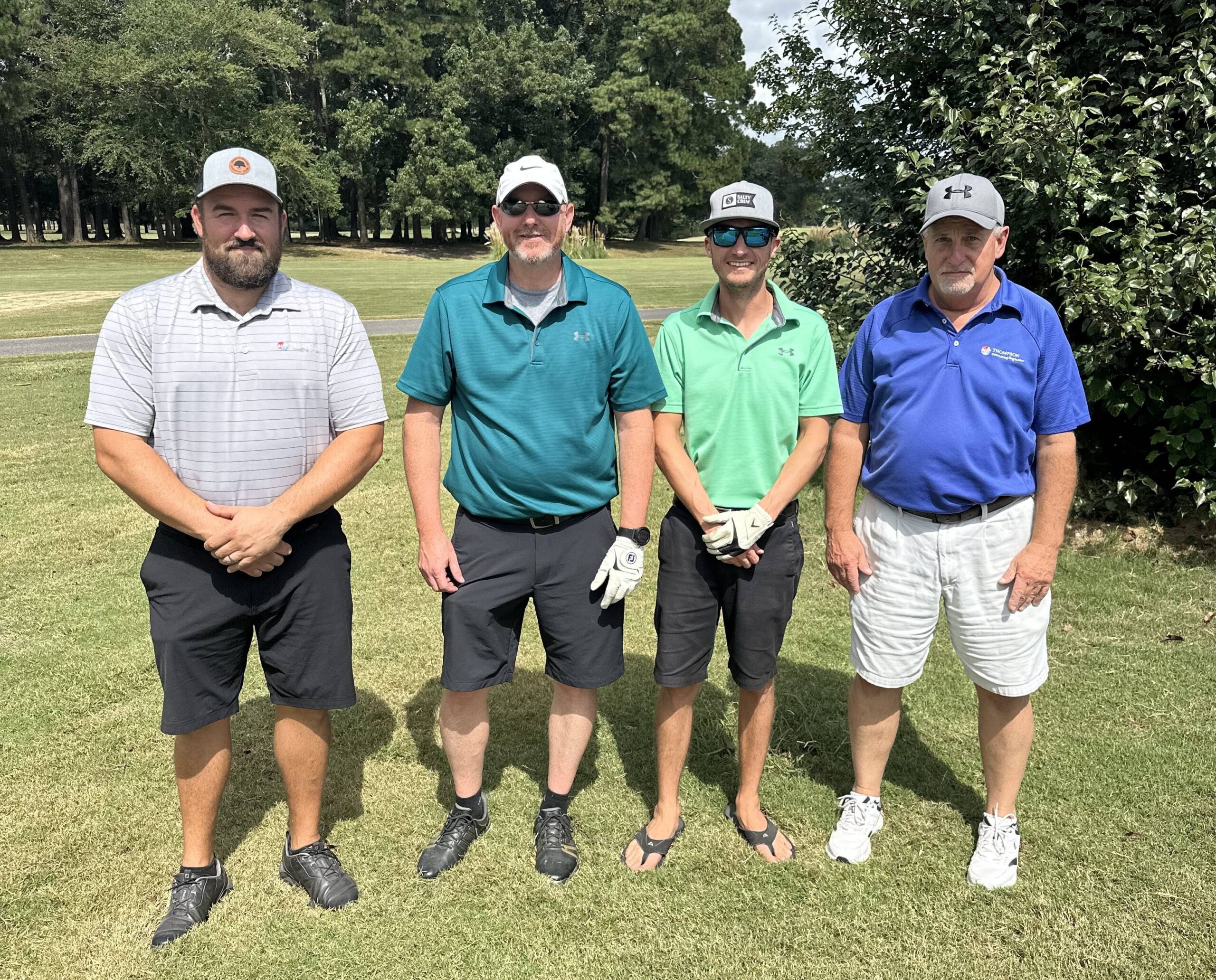Thomas, Mike, Spencer, Stover golf